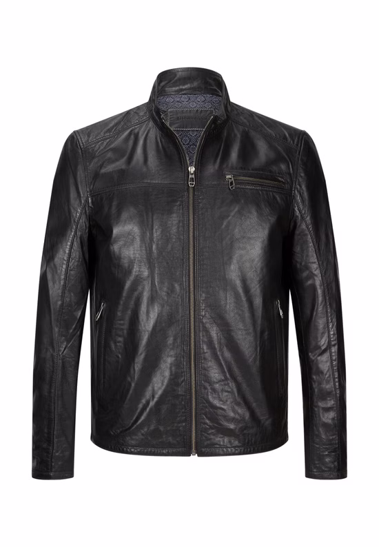 Milestone Lederjacke MSMarco Frontansicht geschlossen