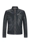 Milestone Lederjacke MS-Elvio Frontansicht geschlossen