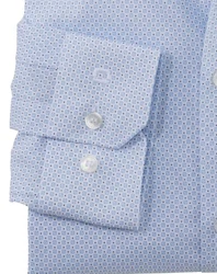 OLYMP No. 6 Six Super Slim Langarmhemd, Hellblau mit feinem Muster OLYMP No. 6 Six Super Slim Herrenhemd in Hellblau mit feinem Muster, Langarm – bügelfrei, stretchfähig (97 % Baumwolle, 3 % Elastolefin), ideal für Business & Freizeit. Ärmelabschluß