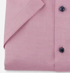 OLYMP Luxor Modern Fit Herrenhemd – Kurzarm | Rosa | Ärmelabschluß