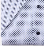 OLYMP Luxor 24/Seven Dynamic Flex Jersey Herrenhemd – Modern Fit | Hellblau mit Muster | Ärmelabschluß