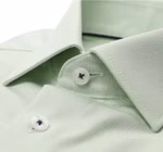 Marvelis Kurzarmherrenhemd Modern fit | Faux | grün