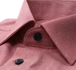 Marvelis Modern Fit Langarmhemd – rot-weiß kariert für stilbewusste Herren Marvelis Langarmhemd Modern fit 7214/44/35 Kragen