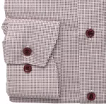 Marvelis Langarmhemd Modern Fit Faux-Karo-Muster in Weiß-Rot Marvelis Langarmhemd Modern fit 7224/64/35 Ärmelabschluß