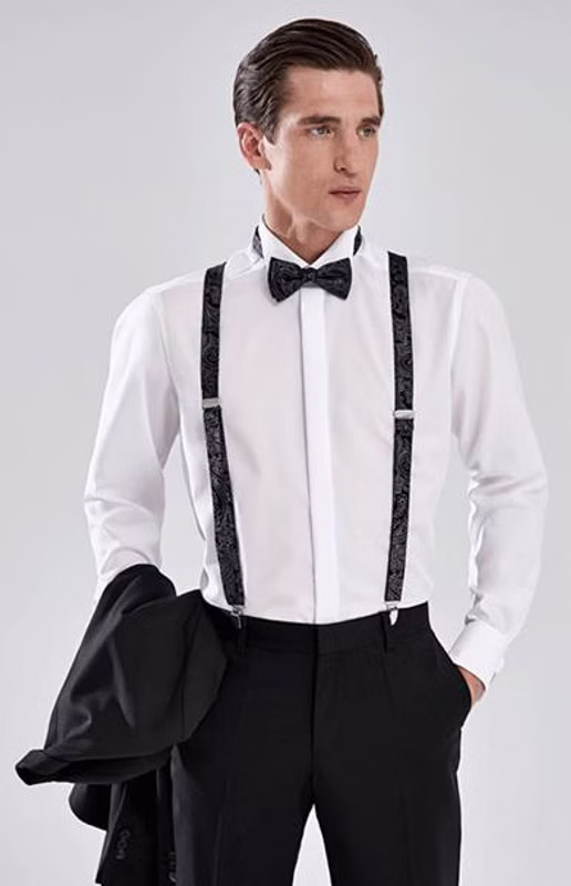 OLYMP Luxor Soirée Modern Fit Herrenhemd – Langarm | Weiß