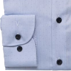 Marvelis Body Fit Hemd blau Marvelis Body Fit Hemd blau detail Ärmel
