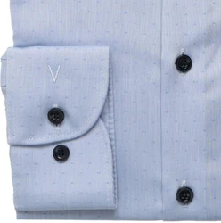 Marvelis Body Fit Hemd blau Marvelis Body Fit Hemd blau detail Ärmel