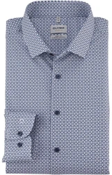 OLYMP Level Five – Body Fit Langarmhemd mit Muster OLYMP Level Five – Body Fit Langarmhemd mit Muster