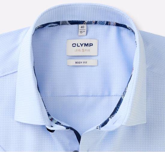 OLYMP Level Five Body Fit Herrenhemd – Kurzarm | Hellblau OLYMP Level Five Body Fit Herrenhemd – Kurzarm | Hellblau