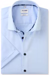 OLYMP Level Five Body Fit Herrenhemd – Kurzarm | Hellblau