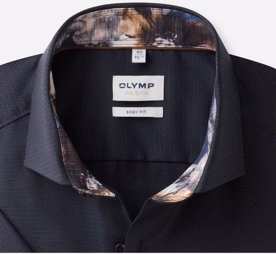 OLYMP Level Five Body Fit Herrenhemd – Kurzarm | Anthrazit OLYMP Level Five Body Fit Herrenhemd – Kurzarm | Anthrazit