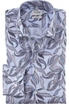 OLYMP Level Five Body Fit Herrenhemd – Floraler Digitalprint in Blau