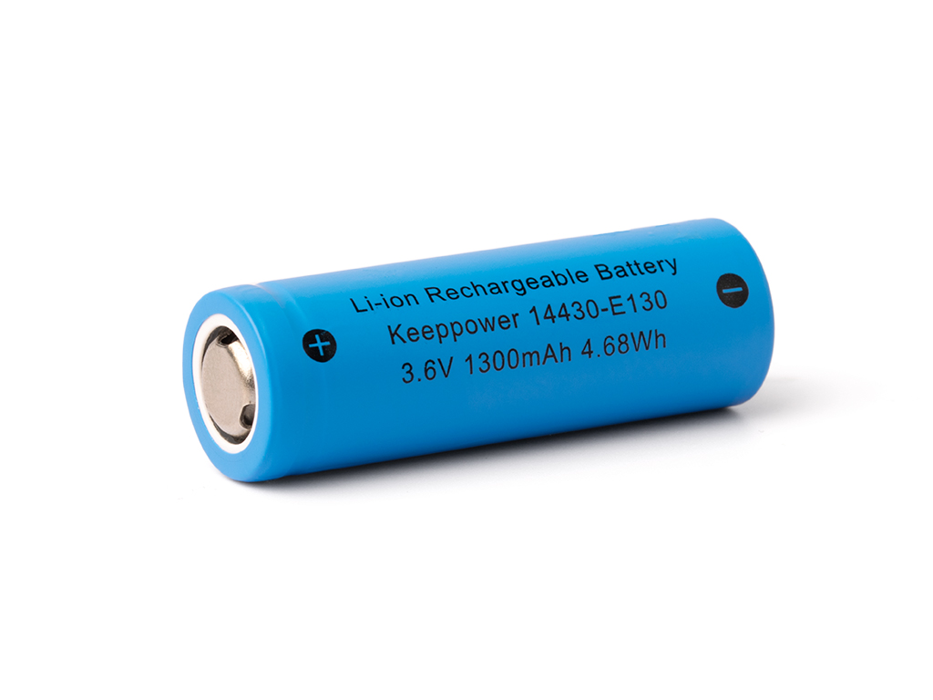14430 con celda de iones de litio de 1300mAh* 3,6V - 3,7V (sin electrónica de protección) - Imagen 2 de 4