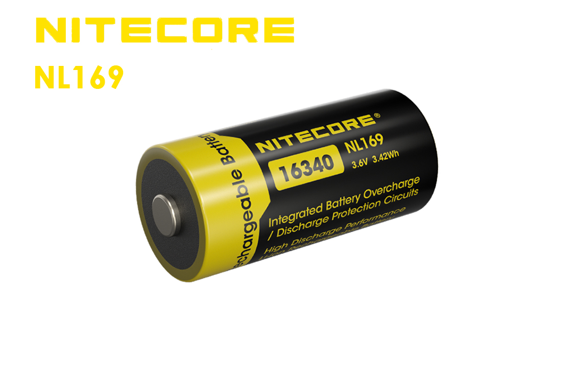 Nitecore Li-Ion battery type 16340 - NL166 - 650mAh 3.7V RCR123A |  akkuteile.de