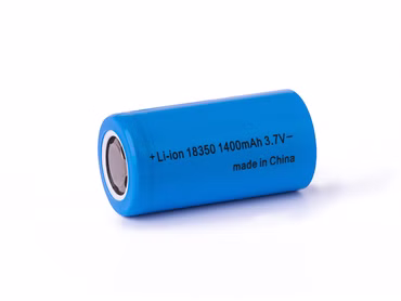18350 - 1400mAh 3.6V - 3.7V Lithium-Ionen-Zelle max. 3A  (ohne Schutzelektronik)