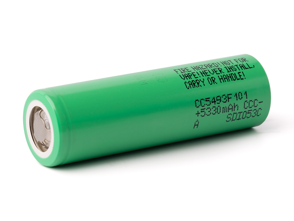 SamsungINR21700-58E(CC5493F101)5490mAh¹(5330mAhmin.²)3,6V-3,7VLi-ionenAkku