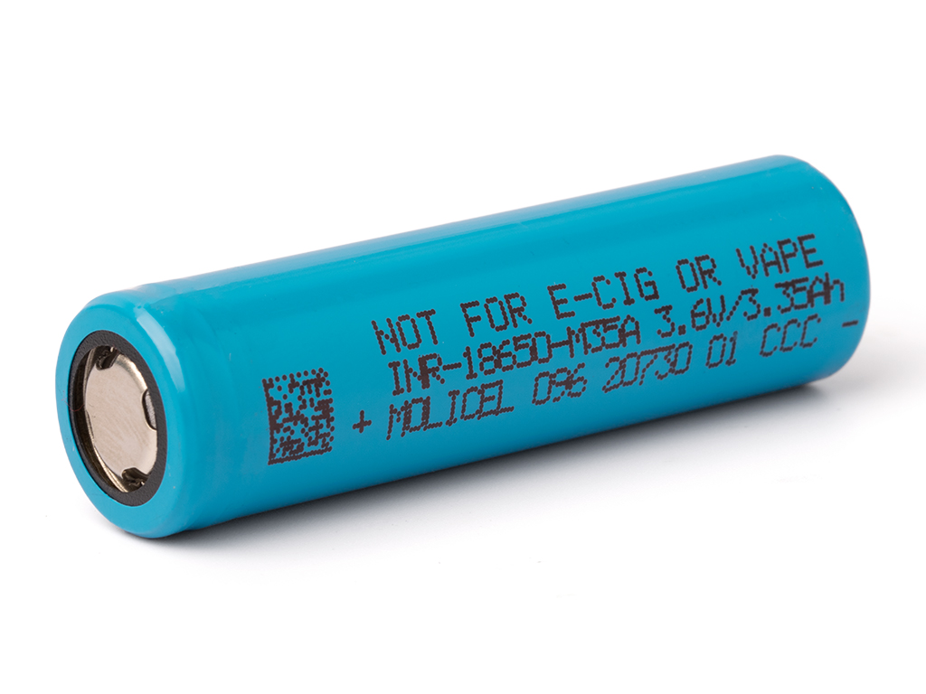 Molicel INR18650-M35A, 3500mAh 10A Lithium-ion battery, 3.6V - 3.7V | akkuteile.de Molicel INR18650-M35A, 3500mAh 10A Lithium-ion battery, 3.6V - 3.7V | akkuteile.de
