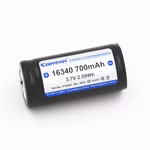 Keeppower 16340 - 700mAh. 3.7V Li-Ionen-Akku (BMS/PCB geschützt) Keeppower 16340 - 700mAh. 3.7V Li-Ionen-Akku (BMS/PCB geschützt)