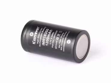 Keeppower IMR18350 - 1200mAh 10A (15A). 3.6V - 3.7V Li-Ionen-Akku Keeppower IMR18350 - 1200mAh 10A (15A). 3.6V - 3.7V Li-Ionen-Akku