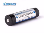 Keeppower 18650 - 3400mAh. P1834C 3.6V - 3.7V Li-Ion-Akku geschützt