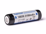 Keeppower 18650 - 3100mAh. 3.7V Li-Ionen-Akku geschützt - flacher Pluspol