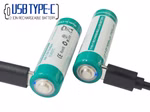 AA 1.5V 2500mAh (3750mWh) Lithium-Ionen-Akku (Wiederaufladbar über USB-C)