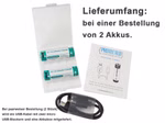 AA 1.5V 2500mAh (3750mWh) Lithium-Ionen-Akku (Wiederaufladbar über USB-C)