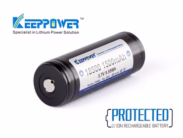 Keeppower 18500 - 1500mAh. 3.6V - 3.7V Li-Ionen-Akku geschützt Keeppower 18500 - 1500mAh. 3.6V - 3.7V Li-Ionen-Akku geschützt