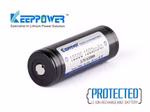 Keeppower 18500 - 1500mAh. 3.6V - 3.7V Li-Ionen-Akku geschützt