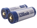 Keeppower 26650 - 5200mAh. Li-Ionen 3.7V - 3.6V - PCB geschützt. mit USB Lademöglichkeit P2652U
