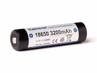 Keeppower 18650 - 3200mAh. 3.6V - 3.7V Li-Ion-Akku PCB geschützt Keeppower 18650 - 3200mAh. 3.6V - 3.7V Li-Ion-Akku PCB geschützt