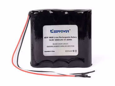 Keeppower 4S1P 3500mAh 14.8V Li-Ion-Akkupack mit BMS-Schutz
