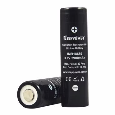 Keeppower IMR18650 - 2900mAh. 3.7V Li-Ion-Akku 10A (Flat Top) Keeppower IMR18650 - 2900mAh. 3.7V Li-Ion-Akku 10A (Flat Top)
