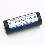 Keeppower 26650 - 5200mAh. 3.6V - 3.7V Li-Ion-Akku PCB geschützt