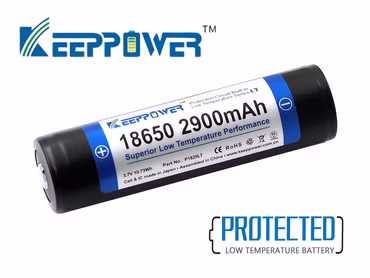 Keeppower 18650 Niedrigtemperatur Li-Ionen 3.6V - 3.7V 2900mAh Akku PCB geschützt. Keeppower 18650 Niedrigtemperatur Li-Ionen 3.6V - 3.7V 2900mAh Akku PCB geschützt.