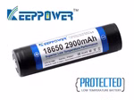 Keeppower 18650 Niedrigtemperatur Li-Ionen 3.6V - 3.7V  2900mAh Akku PCB geschützt.