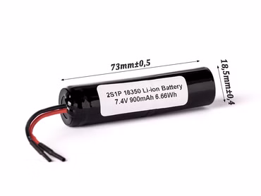 Keeppower 2S1P 900mAh 7.2V - 7.4V Li-Ion-Akku mit BMS-Schutz
