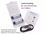 AA 1.5V 2925mWh (ca. 1950mAh) Lithium Ionen Akku (Wiederaufladbar über micro USB) AA 1.5V 2925mWh (ca. 1950mAh) Lithium Ionen Akku (Wiederaufladbar über micro USB)