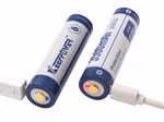 Keeppower 18650 - 3500mAh. Li-Ionen 3.7V - 3.6V - PCB geschützt mit USB Lademöglichkeit P1835U Keeppower 18650 - 3500mAh. Li-Ionen 3.7V - 3.6V - PCB geschützt mit USB Lademöglichkeit P1835U