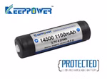 Keeppower 14500 - 1100 mAh. 3.6 - 3.7V Li-Ion-Akku PCB geschützt P1450C3 Keeppower 14500 - 1100 mAh. 3.6 - 3.7V Li-Ion-Akku PCB geschützt P1450C3