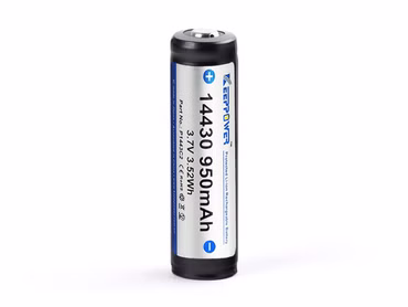 Keeppower 14430 - 950mAh 3.6V - 3.7V Li-Ionen-Akku PCB geschützt P1443C2