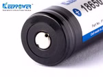 Keeppower 18650 - 3100mAh. 3.7V Li-Ionen-Akku geschützt - erhöhter Pluspol