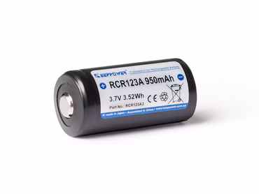 RCR123A 16340 - *950mAh. 3.6V - 3.7V Li-Ionen-Akku *PCB/BMS RCR123A 16340 - *950mAh. 3.6V - 3.7V Li-Ionen-Akku *PCB/BMS