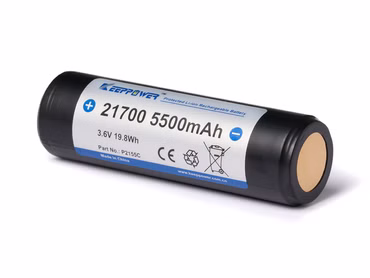 Keeppower 21700 - 5500mAh. 3.6V - 3.7V Li-Ion-Akku *BMS/PCB geschützt P2155C Keeppower 21700 - 5500mAh. 3.6V - 3.7V Li-Ion-Akku *BMS/PCB geschützt P2155C