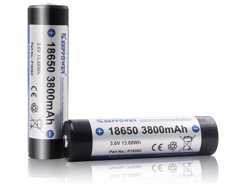 Keeppower 18650 - 3800mAh 3,6V - 3,7V Li-Ion-Akku elektronisch 