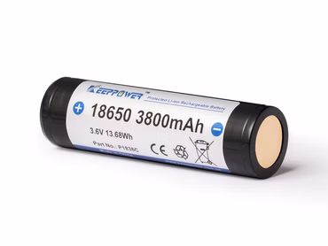 Keeppower 18650 - 3800mAh 3.6V - 3.7V Li-Ion-Akku elektronisch geschützt (Pluspol erhöht) P1838C Keeppower 18650 - 3800mAh 3.6V - 3.7V Li-Ion-Akku elektronisch geschützt (Pluspol erhöht) P1838C