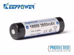 Keeppower 18650 - 3800mAh 3.6V - 3.7V Li-Ion-Akku elektronisch geschützt (Pluspol erhöht) P1838C
