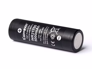 Keeppower INR21700 - 5000mAh. 3.6V - 3.7V KP-50S Li-ion Akku High Drain (Samsung 50S) 45A* Keeppower INR21700 - 5000mAh. 3.6V - 3.7V KP-50S Li-ion Akku High Drain (Samsung 50S) 45A*