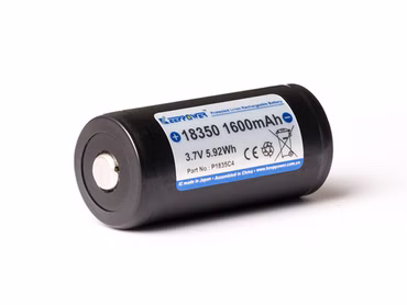 Keeppower 18350 - 1600mAh. 3.6V - 3.7V Li-Ionen-Akku PCB geschützt P1835C4 Keeppower 18350 - 1600mAh. 3.6V - 3.7V Li-Ionen-Akku PCB geschützt P1835C4