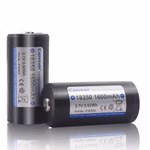 Keeppower 18350 - 1600mAh. 3.6V - 3.7V Li-Ionen-Akku PCB geschützt P1835C4